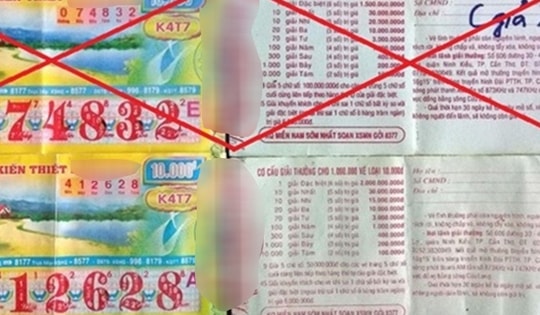 Cảnh báo về thủ đoạn lừa đổi vé số trúng thưởng giả ở Cà Mau