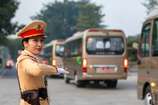 Phân luồng giao thông chương trình nghệ thuật chào mừng Đại hội XIV của Đảng