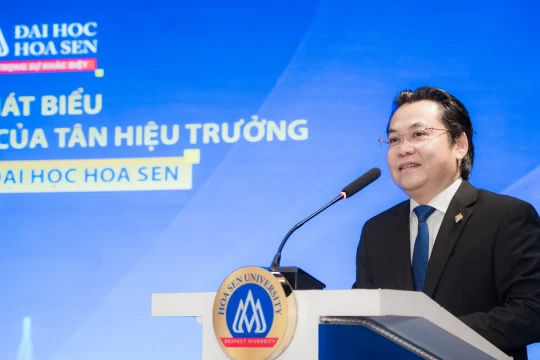 PGS.TS Nguyễn Hữu Huy Nhựt giữ chức Hiệu trưởng Trường ĐH Hoa Sen