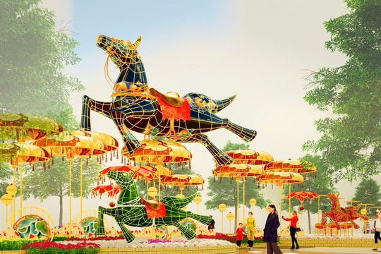 Đường hoa Nguyễn Huệ Tết Bính Ngọ lần đầu tiên có 2 phiên bản cho ngày và đêm