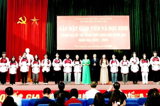 Thái Nguyên năm thứ hai liên tiếp lọt top 10 kỳ thi chọn HSG Quốc gia