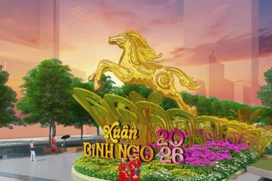 Đường hoa xuân Tết Bính Ngọ tại TPHCM đón khách từ 15/2