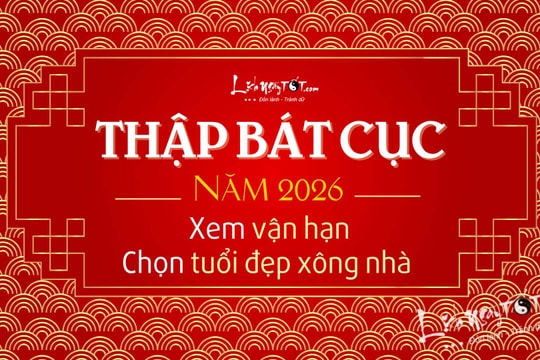Xem VẬN HẠN năm 2026 theo tuổi và chọn tuổi đẹp xông nhà Tết Giáp Ngọ theo Thập Bát cục (Kinh dịch)