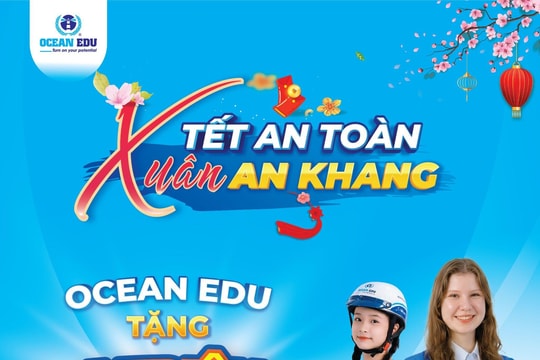 Hơn 1 triệu mũ bảo hiểm sẽ được trao tặng trong chiến dịch 'Tết An Toàn – Xuân An Khang' của Ocean Edu dịp đầu năm mới