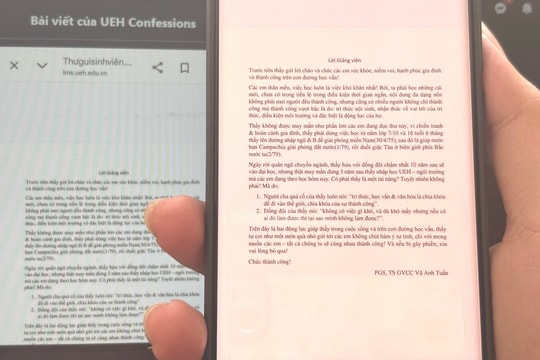 Giảng viên viết thư gửi sinh viên ngày kết thúc môn hút hơn nửa triệu view