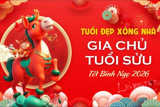 Xem tuổi xông nhà năm 2026 cho gia chủ tuổi Sửu đánh BAY tiểu nhân, thăng tiến vượt bậc năm Bính Ngọ