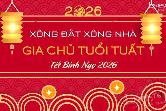 Xem tuổi xông nhà năm 2026 cho gia chủ tuổi Tuất dễ dàng mua NHÀ tậu XE, đón dòng tiền KHỦNG