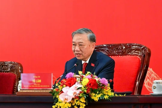 Tổng Bí thư Tô Lâm trả lời câu hỏi của các phóng viên quốc tế tại họp báo sau Đại hội XIV