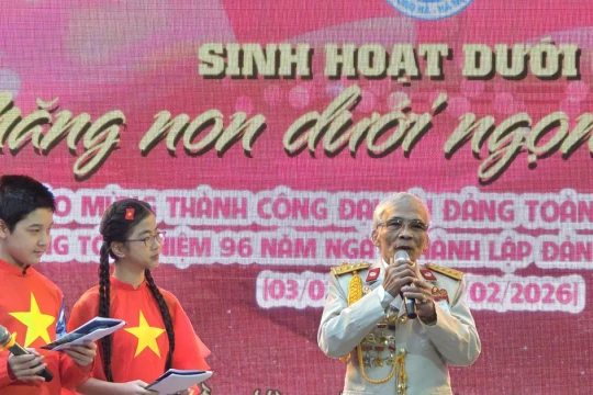 Giáo dục truyền thống yêu nước hướng tới chào mừng ngày thành lập Đảng