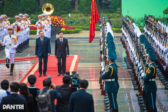 Tổng Bí thư Tô Lâm chủ trì lễ đón Tổng Bí thư, Chủ tịch nước Lào