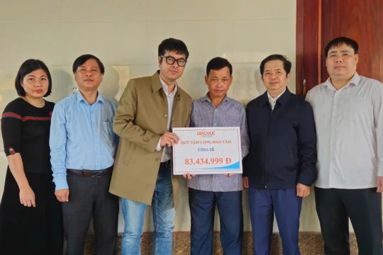 Hỗ trợ hơn 83 triệu đồng tới nữ sinh lớp trưởng lớp 12 gặp tai nạn thương tâm