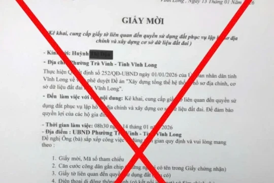 Giả cán bộ yêu cầu làm sạch dữ liệu sổ đỏ để lừa đảo