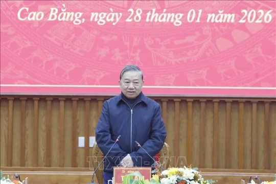 Tổng Bí thư: Cao Bằng sẽ biến lợi thế đặc thù thành động lực phát triển thực chất