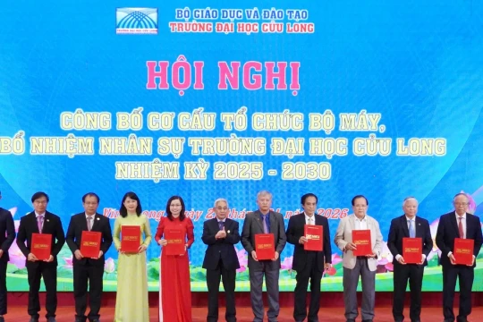 Trường ĐH Cửu Long kiện toàn nhân sự nhiệm kỳ 2025 - 2030