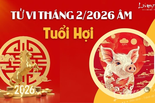 Tử vi tháng 2/2026 tuổi Hợi âm lịch: Gia tiên gánh cực mạnh