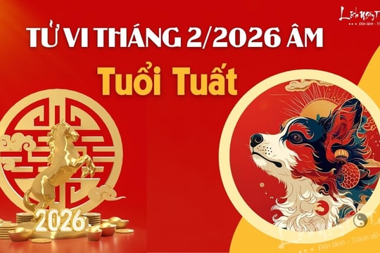 Tử vi tháng 2/2026 tuổi Tuất âm lịch: Vượt mặt mọi đối thủ, số rất hên