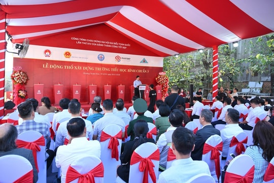 TP. Hồ Chí Minh: Động thổ xây dựng trường học đạt chuẩn quốc gia tại phường Thuận Giao
