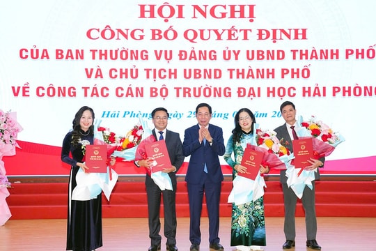 Ông Bùi Xuân Hải giữ chức Bí thư Đảng ủy, Hiệu trưởng Trường Đại học Hải Phòng