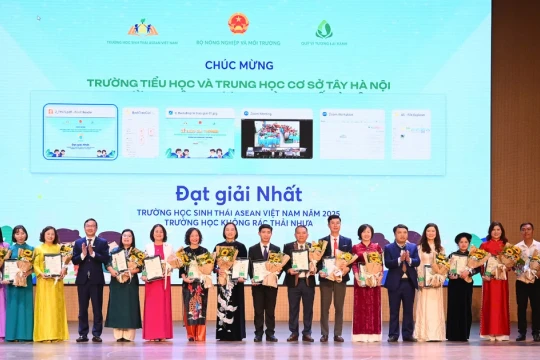 60 trường học được trao giải thưởng Trường học sinh thái ASEAN Việt Nam 2025