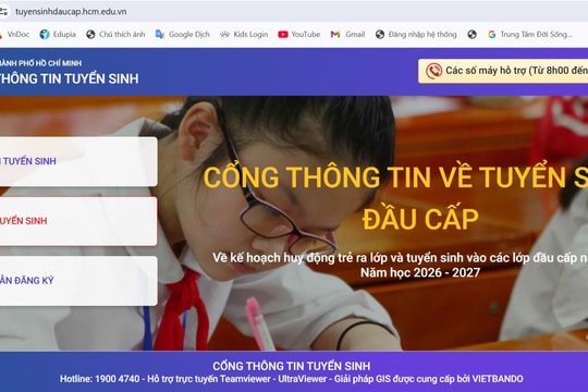 TP Hồ Chí Minh: Rà soát dữ liệu học sinh phục vụ tuyển sinh đầu cấp trực tuyến