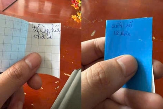 Học sinh lớp 2 ghi thầy giáo vào "cuốn sổ tử thần" và cách xử lý bất ngờ
