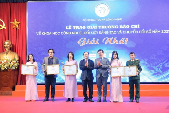 22 tác phẩm đoạt Giải thưởng báo chí về KHCN, đổi mới sáng tạo và chuyển đổi số năm 2025