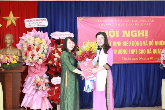 Sở GD&ĐT Đắk Lắk bổ nhiệm cán bộ quản lý trường học