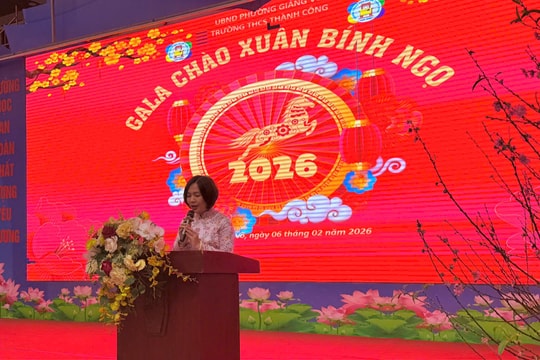 Chương trình Gala Chào Xuân Bính Ngọ 2026 tại Trường THCS Thành Công