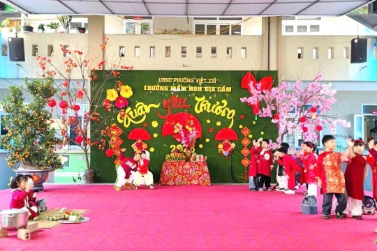 Trường Mầm non Gia Cẩm chú trọng an toàn, nâng cao chất lượng chăm sóc trẻ