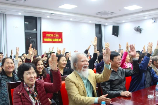 Cử tri đồng thuận giới thiệu ông Vũ Đại Thắng ứng cử đại biểu HĐND TP Hà Nội