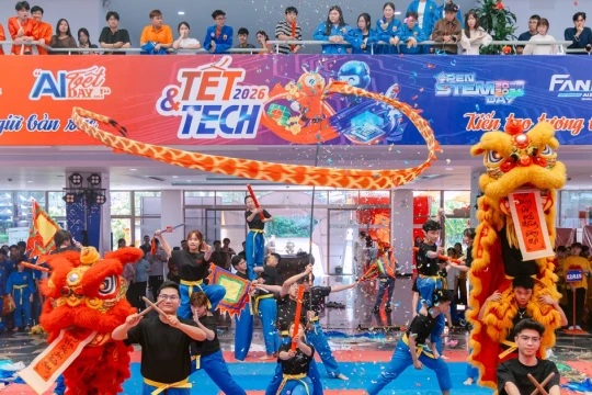 Hơn 3.000 thầy và trò ở Đà Nẵng trải nghiệm Hội xuân Tết & Tech 2026