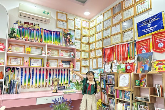 Học sinh lớp 3 sở hữu gần 90 huy chương Toán, cờ vua và nghệ thuật