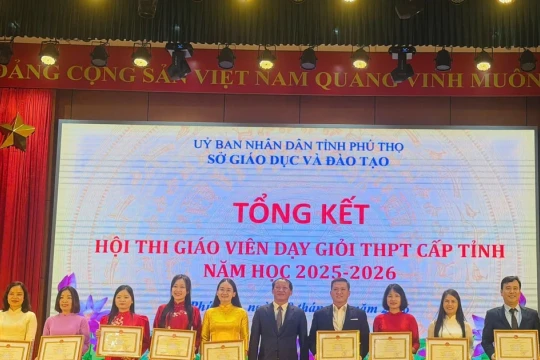 Phú Thọ công nhận 216 giáo viên THPT dạy giỏi cấp tỉnh