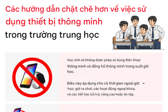 Giờ giải lao nhộn nhịp hơn nhờ lệnh cấm học sinh sử dụng điện thoại