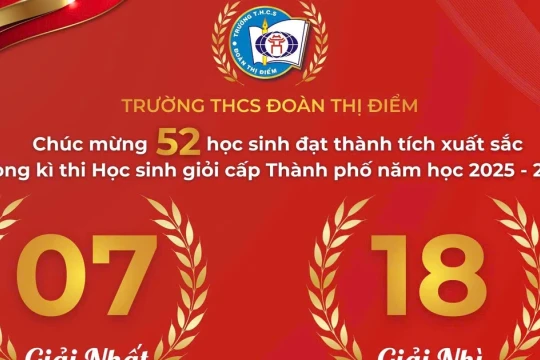 Ấn tượng ngôi trường giành 25 giải Nhất, Nhì học sinh giỏi cấp TP Hà Nội