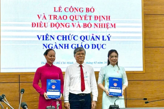 TPHCM bổ nhiệm hiệu trưởng, phó hiệu trưởng trường THPT