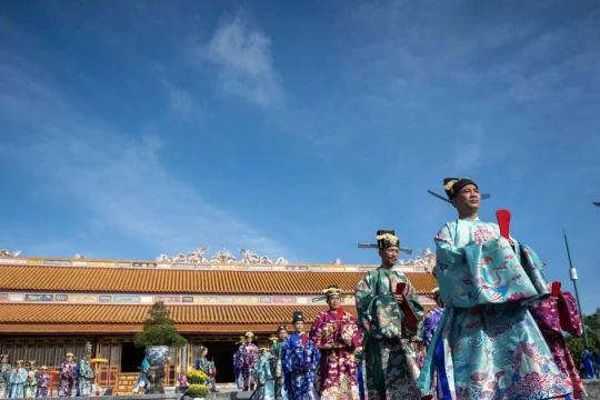 Tái hiện lễ Thiết triều Tết Nguyên đán cung đình xưa tại TP Huế