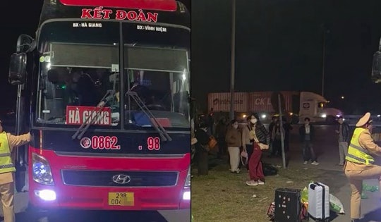 Một xe khách bị phạt số tiền ‘khủng’ - gần 200 triệu đồng ngày cận Tết