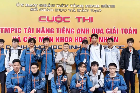 Ninh Bình có 29 thí sinh đạt giải Nhất Olympic tiếng Anh
