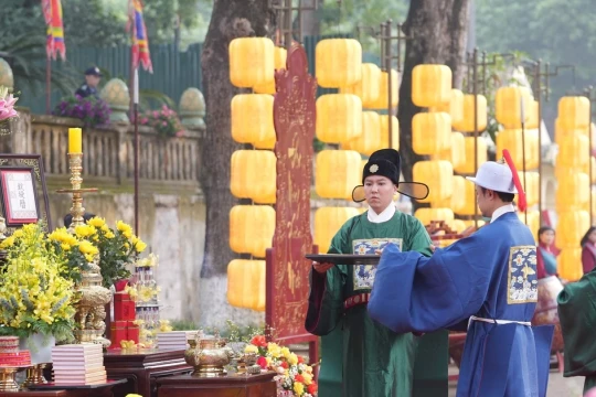 Tái hiện nghi lễ Tết cổ truyền: Đánh thức mạch nguồn văn hiến Thăng Long