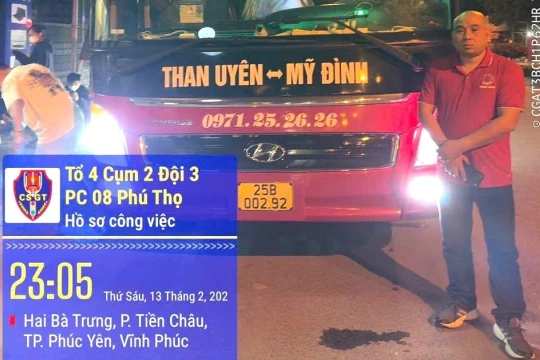 Lực lượng CSGT Công an tỉnh Phú Thọ xử lý 152 xe ô tô khách vi phạm
