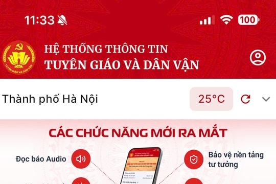 Ứng dụng Tuyên giáo và Dân vận: Kênh thông tin chính thống của Đảng trên không gian số