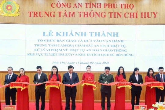 Phú Thọ khánh thành Trung tâm camera với 635 mắt thông minh giám sát ANTT