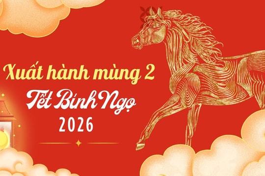Hướng tốt, giờ đẹp xuất hành ngày mùng 2 Tết Bính Ngọ 2026
