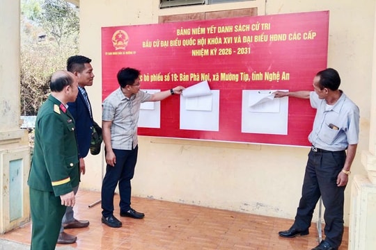 Nghệ An có 55 khu vực bỏ phiếu bầu cử sớm