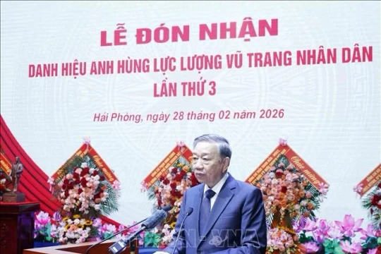 Phát biểu của Tổng Bí thư tại Lễ đón nhận Danh hiệu Anh hùng LLVTND của Quân chủng Hải quân