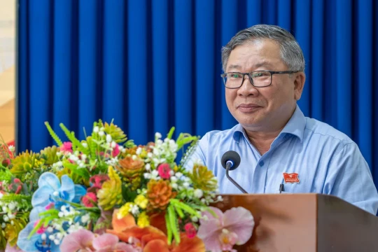 TS Hà Thúc Viên nhấn mạnh vai trò nguồn nhân lực khi tiếp xúc cử tri