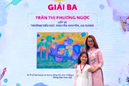 Học sinh An Giang đoạt 1 giải Ba cuộc thi vẽ tranh Chiếc ô tô mơ ước