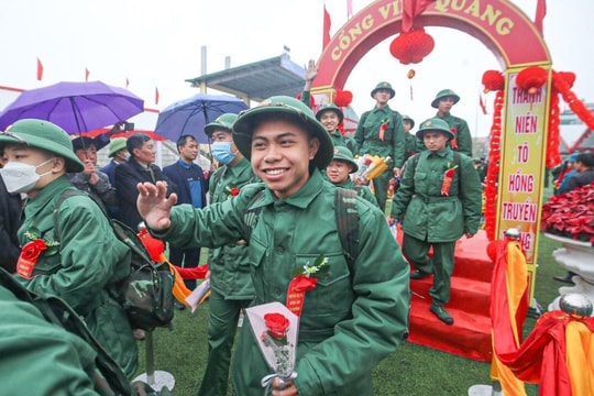 Hôm nay, thanh niên cả nước lên đường nhập ngũ