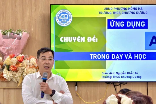 Ứng dụng linh hoạt công nghệ AI vào học tập ở cấp THCS